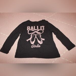 Old Navy Ballet Girlie Toddler Girl 2T Long Sleeve Shirt Dance Wear Dancer